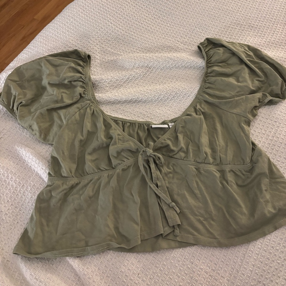 Aritzia Olive Green Top